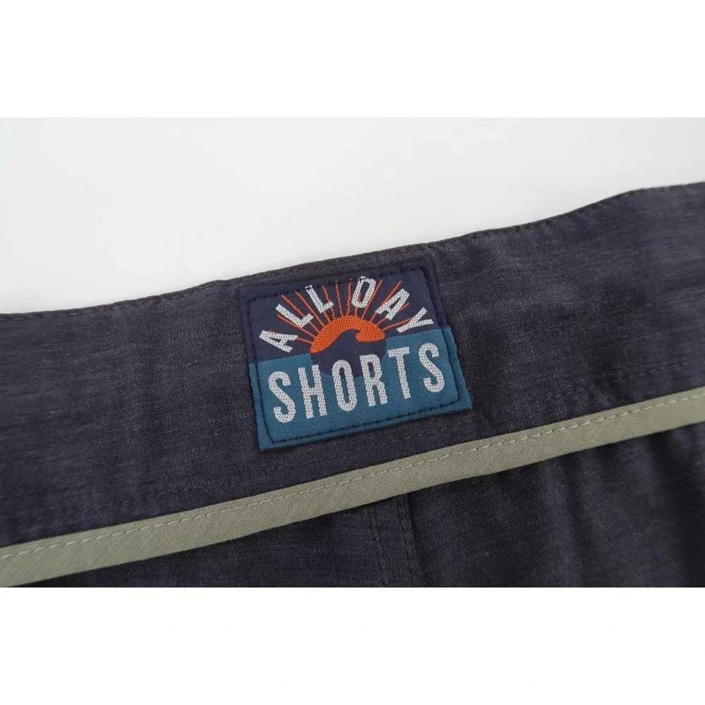Faherty Belt Loop All Day Shorts Mens 38 Charcoal Hybrid Performance Stretch